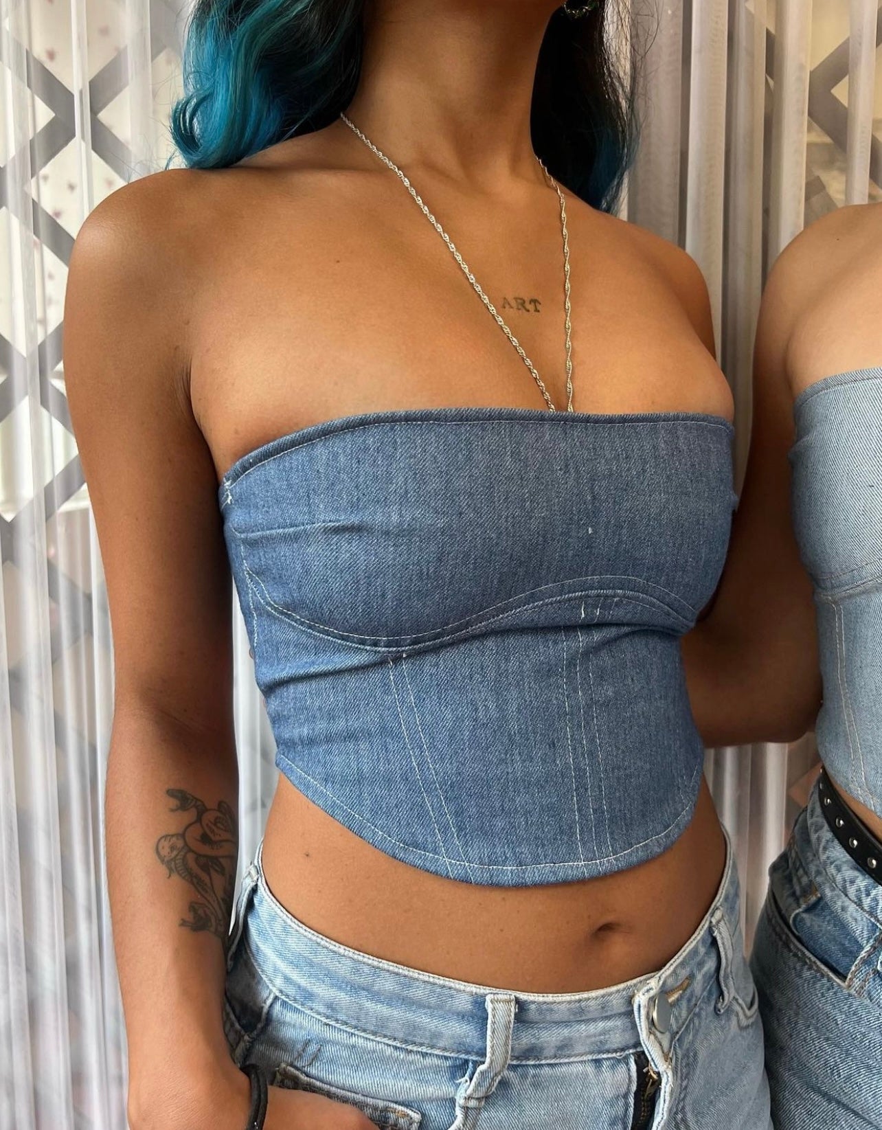 Corset Índigo Strapless