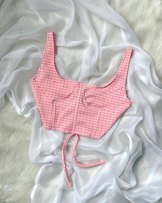 Corset Escoses Rosado