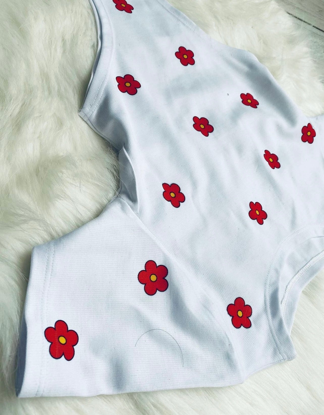 Body de tiro alto estampado
